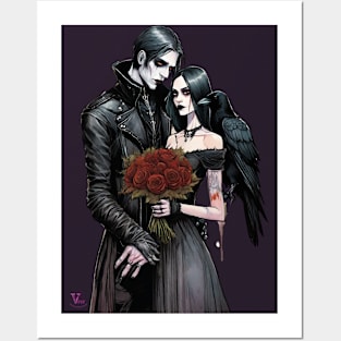 Goth Valentine Posters and Art